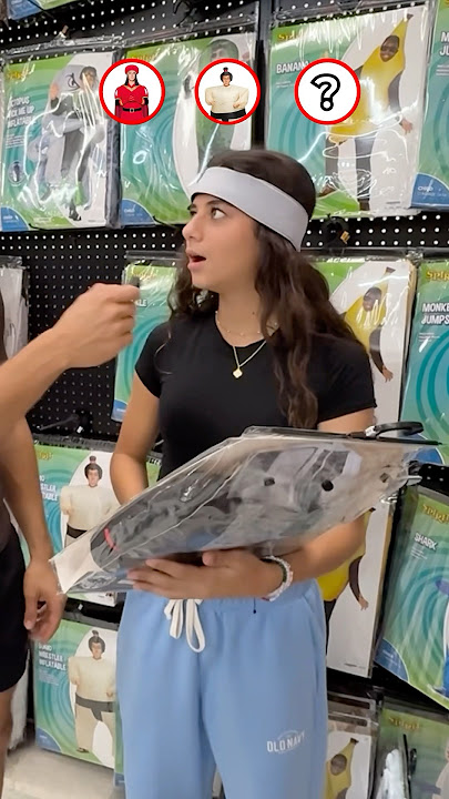 Choosing Halloween Costumes BLINDFOLDED ​⁠(Spirit Halloween) ​⁠@YoAlyssaaaa ​⁠​⁠@YoMariah