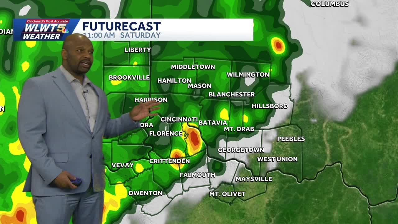 Tracking chance for strong to severe storms on Saturday - YouTube