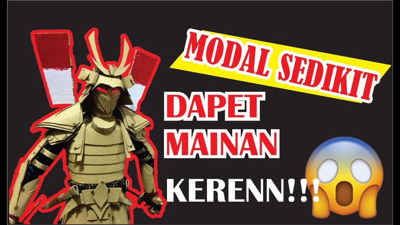  Cara  Membuat  Kerajinan  dari  Kertas  Karton  Robot Samurai 