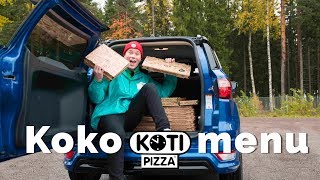 TESTATAAN KOTIPIZZAN MENU !!!