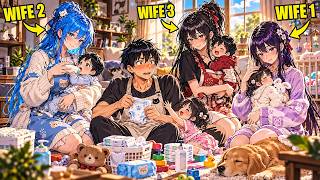 His Wives All Sweaty From Training, He Levels Up for Free and Chilling