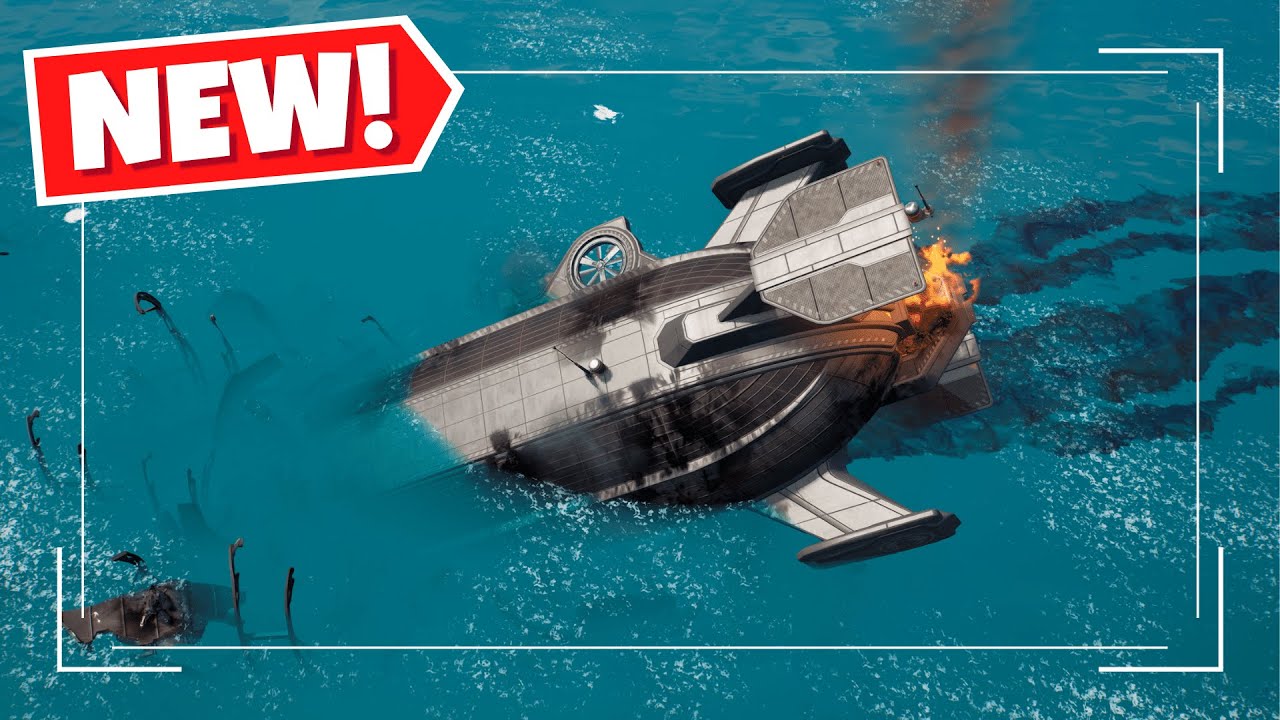 Fortnite Blimp Crashed Daily Bugle (Map Update)