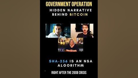 SHA-256 Bitcoin was created by the NSA
