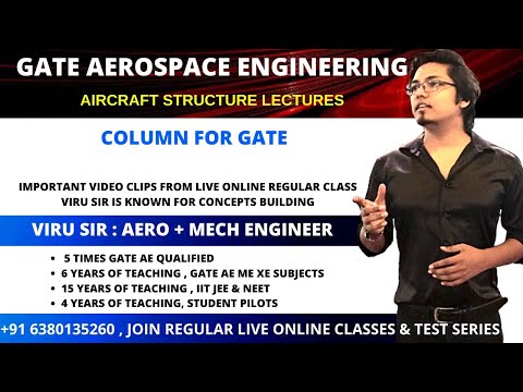 column | aircraft structure | Aerospace Engineering GATE lectures | online coaching for GATE