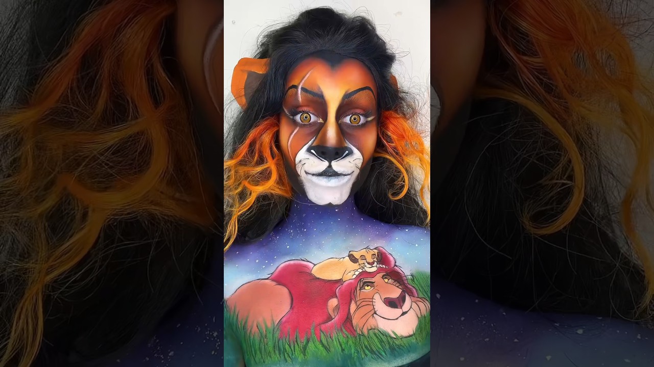 Scar makeup 🦁🤎 the lion king 