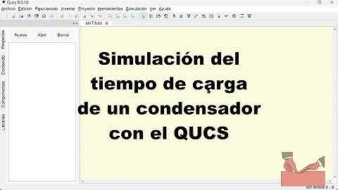 Simulación del tiempo de carga de un condensador en el QUCS