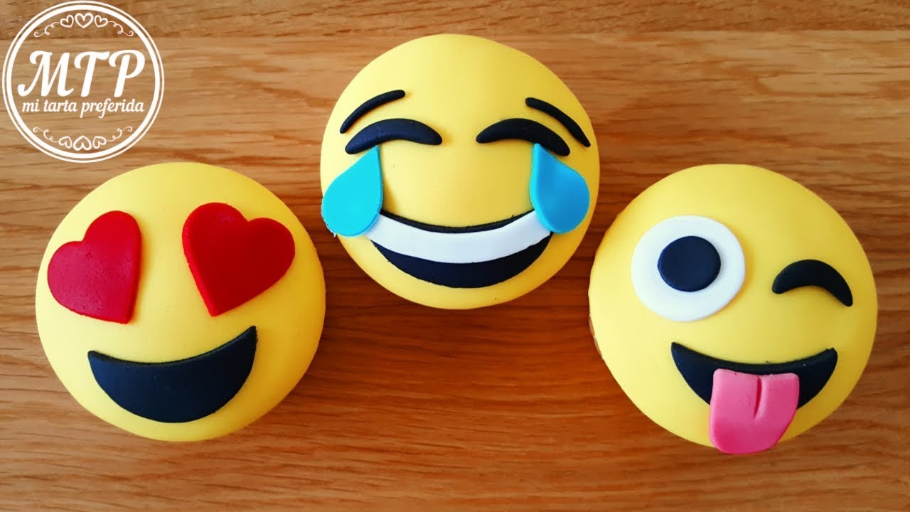 CUPCAKES DE EMOJI | Decorados con fondant | Mi tarta preferida