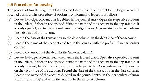 TN STATEBOARD 11th ACCOUNTANCY - UNIT 4 - PROCEDURE FOR POSTING IN LEDGER IN TAMIL
