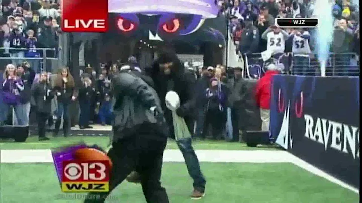 Ray Lewis Dances For Final Time At M&T Bank Stadium Super Bowl XLVII Victory Rally