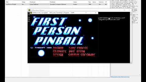 1st Person Pinball [MS DOS] Some Music on IBM PC Speaker
