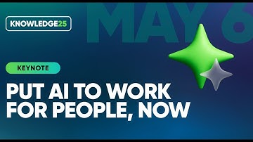 Put AI to work for people – now | ServiceNow Knowledge 2025 keynote