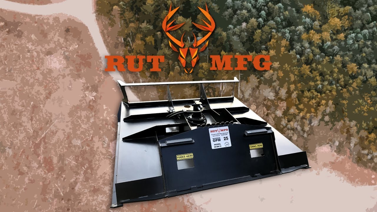 Rut MFG Skid Steer Brush Mower Cutter WalkAround Skid Steer