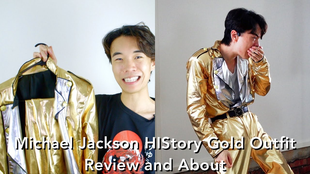 Mj Michael Jackson History Golden Jacket And Pants Costume Cosplay