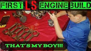 8yr old builds my ls swap g35 engine!!! Eps.1 5.3 block prep @Lil.Johnny.Racing