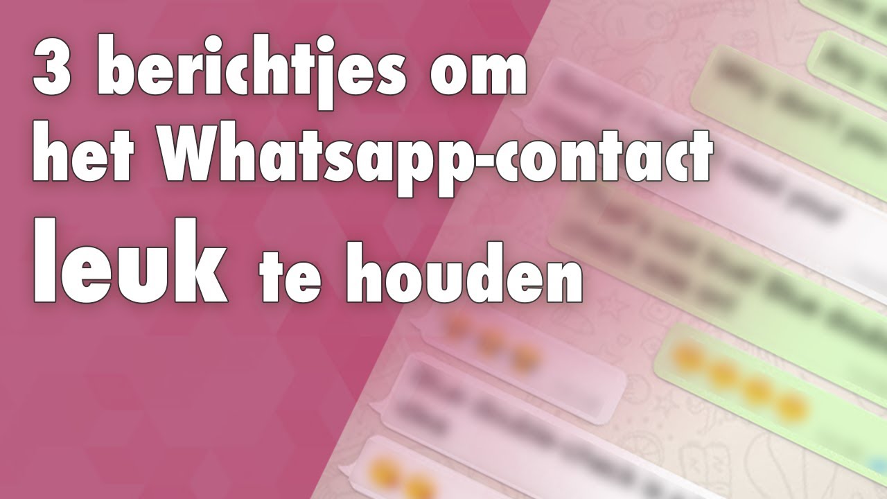 Berichtjes Die Mannen Leuk Vinden