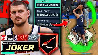 Playing Realistically in Random Rec on 6'11 Nikola Jokic Build *ONLY His Signature Moves* NBA 2K27