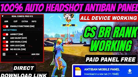 ROHAN MODS OFC FREE FIRE AWM HEADSHOT MOD MENU PANEL INJECTOR #Hack   #update injector 