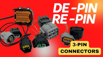 How to de-pin and re-pin 3-terminal connectors