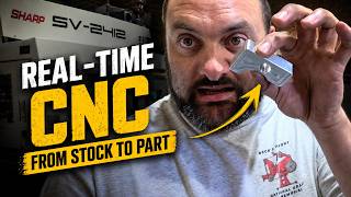 Full Real-time uncut cnc machining video. Sharp SV-2412 cutting aluminum. Guide