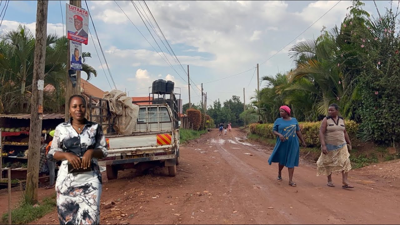 INSIDE A HUMBLE COMMUNITY IN AFRICA ON A RAINY DAY 