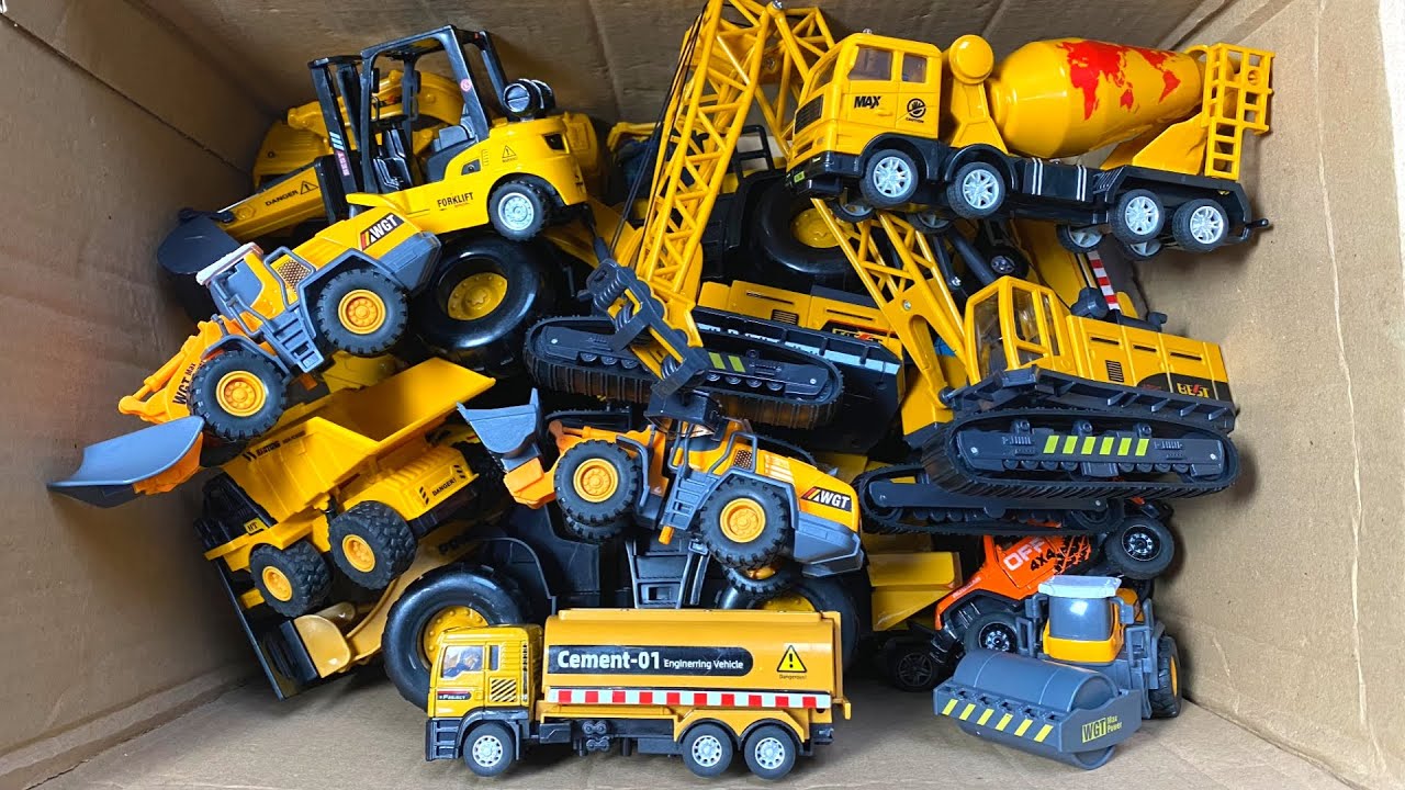RC TRACTORS, MEGA RC TRUCKS, RC MACHINES COLLECTION!! EXCAVATOR LESU ET30H-KABOLITE K350-200 DIGGER