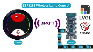 ESP32 Round Display Lamp Control Over MQTT