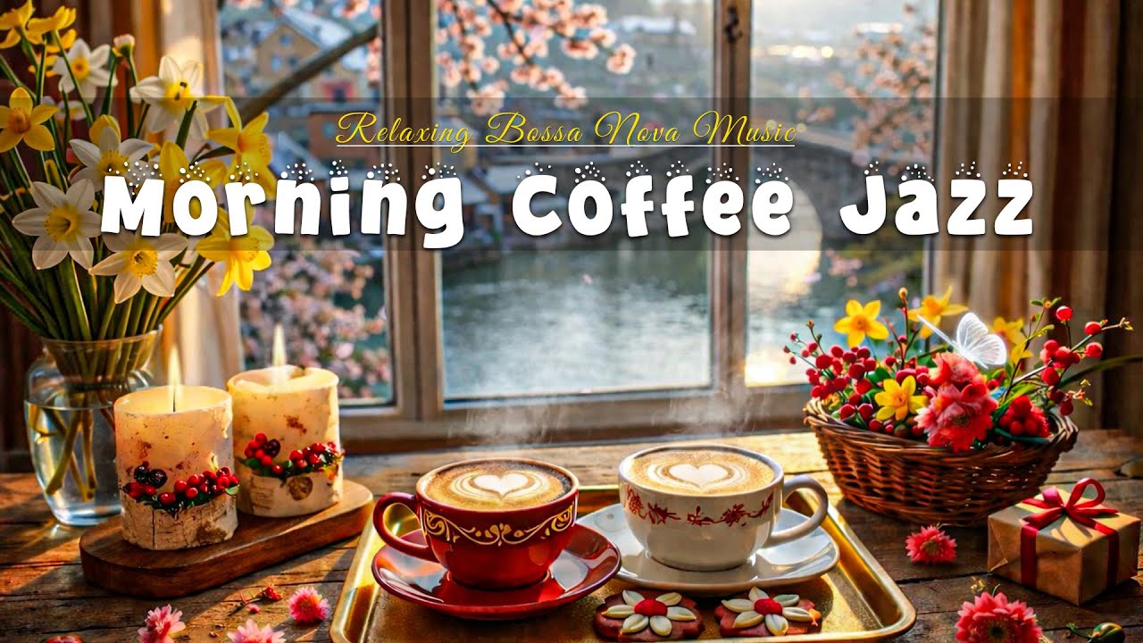 [ MORNING JAZZ] ☕Cheerful Morning Jazz Cafe Music & Soft Bossa Nova Instrumental For Work, Study