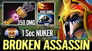 BRUTAL NUKE DAMAGE Nyx Assassin LVL 5 Dagon + Enchanted Quiver DotA 2
