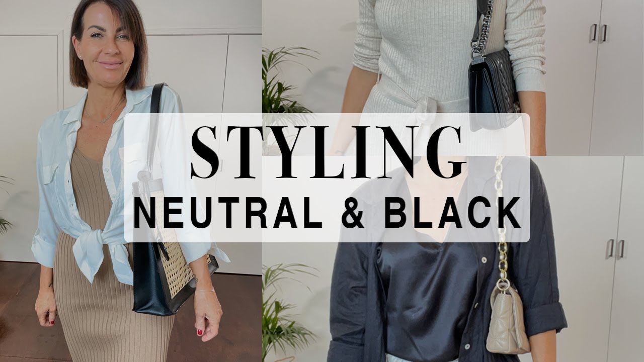 8 WAYS TO STYLE BLACK AND NEUTRAL OUTFITS I French Styling Tips - YouTube