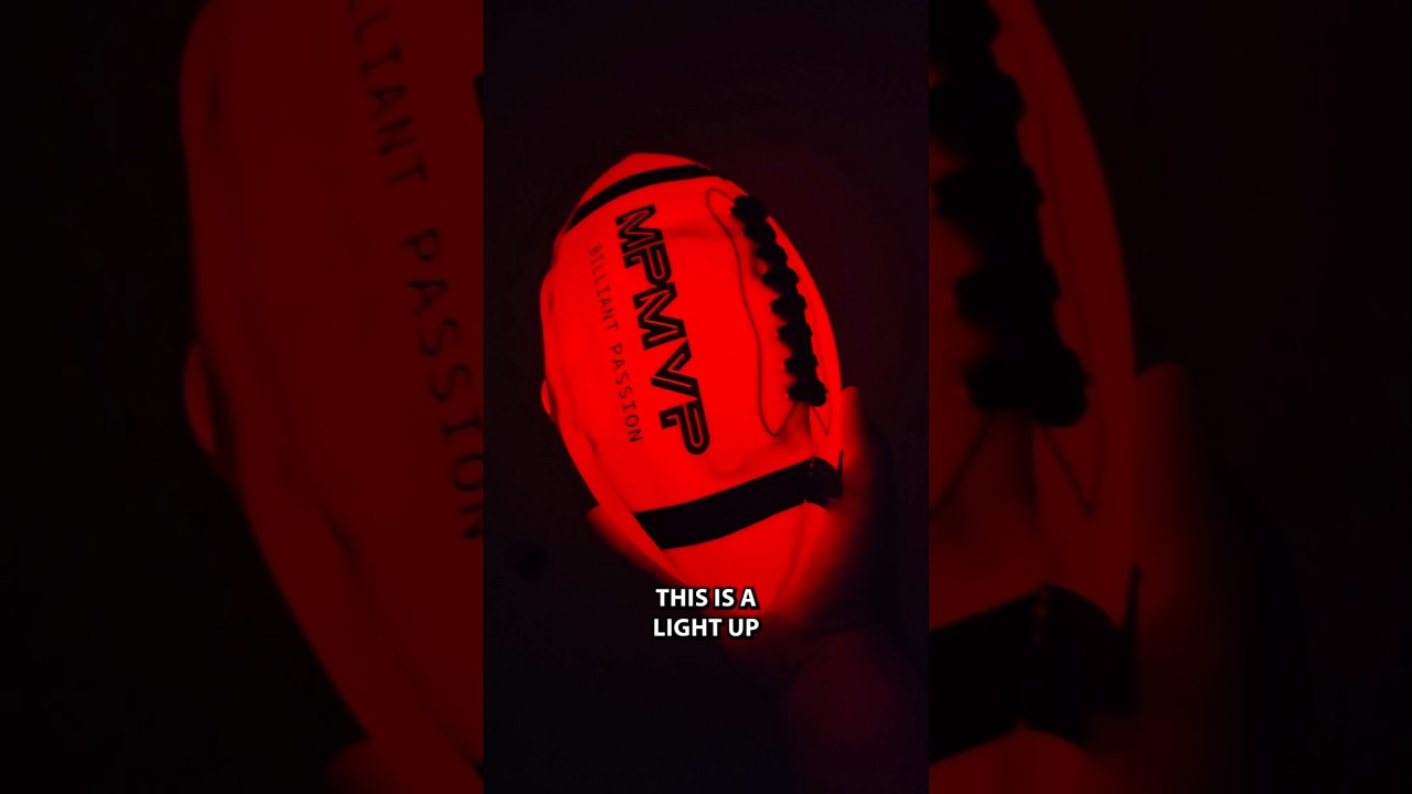 Glow in The Dark Football - Type-C USB Rechargeable Battery!