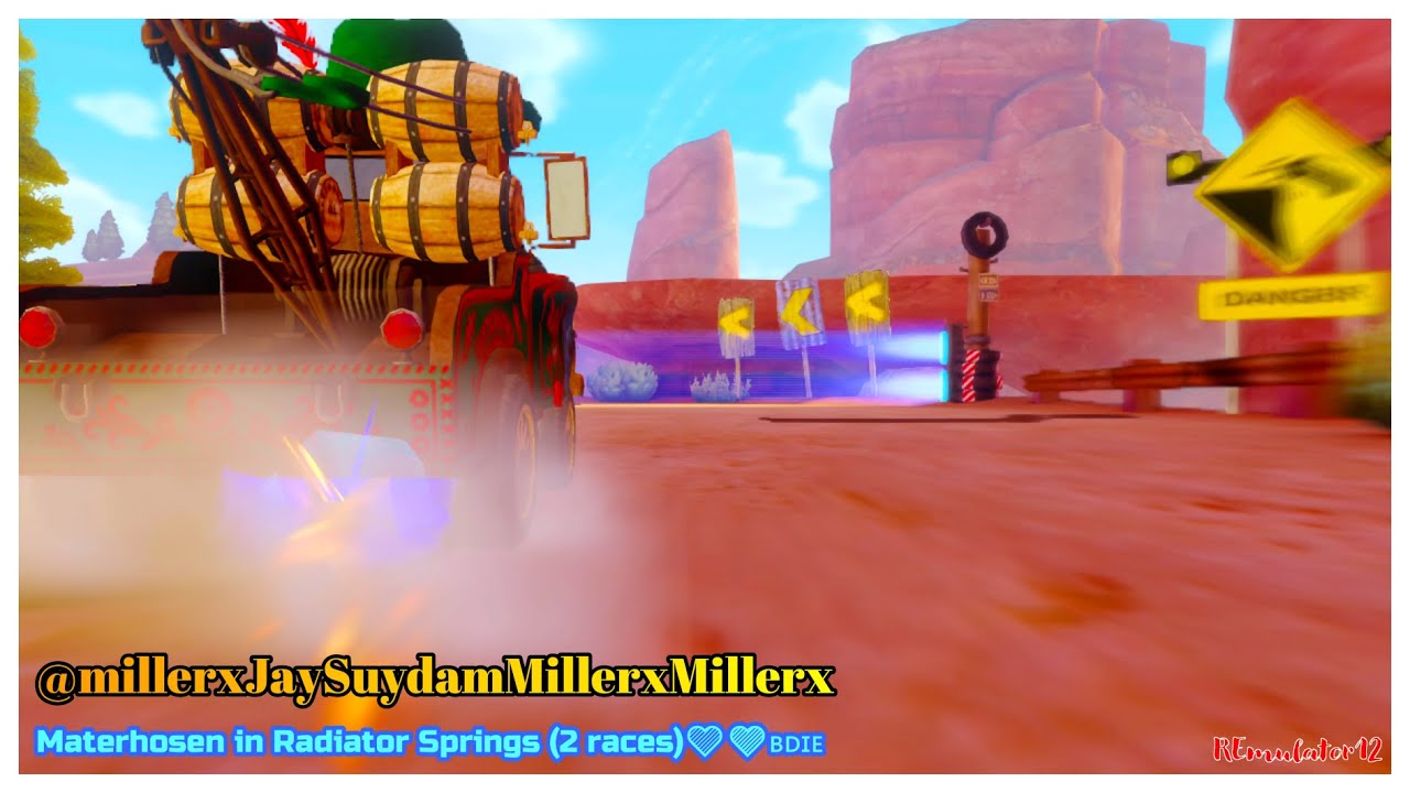 Cars 2 The Video Game | Materhosen Race in Radiator Springs (2 Races ...
