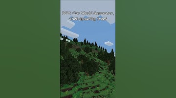 POV: Generator Trees Spawn | MINECRAFT