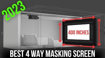 4 Way Cinema Masking Screen up to 400" - Calling all CINEMA LOVERS! Literally the BEST