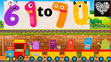 LEARNING NUMBERS for toddlers 61 TO 70 learning numbers for kids 61-70 ABC Infinite Kids Videos