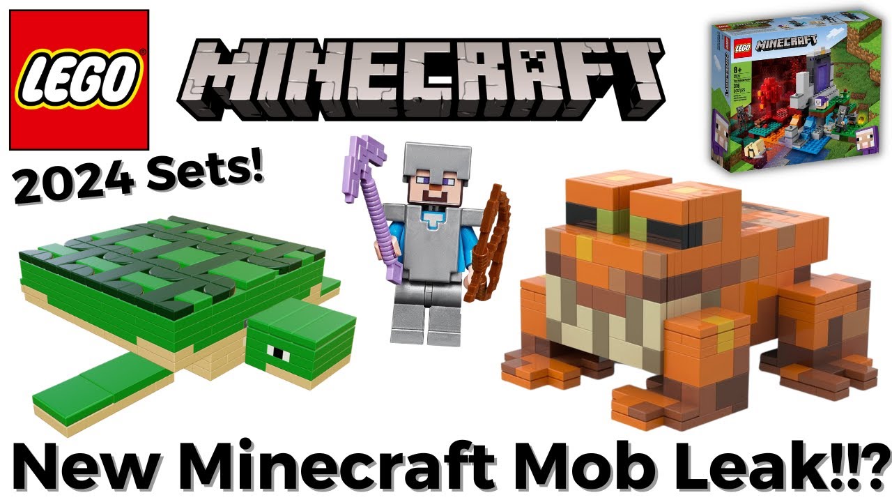LEGO Minecraft 2024 Sets! (New Minecraft Mob Leak!!? Turtle and Frog