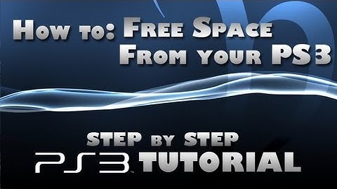 How to make more space on your ps3 without losing game saves