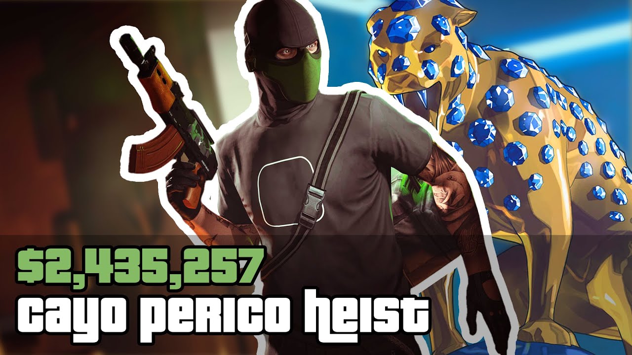 GTA ONLINE CAYO PERICO HEIST STEALING PANTHER STATUE 2,435,257 YouTube