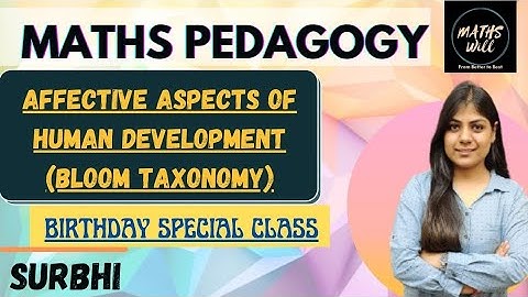 Affective Aspects given by DR. BLOOM | Maths Pedagogy | TET 2021 | Maths Will | #ctet2021 #uptet2021
