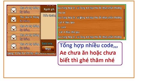 Tồng hợp rất nhiều code ae nào chưa biết hay chưa sài ghé qua lấy nhé - Bán bạc sách | HTC game