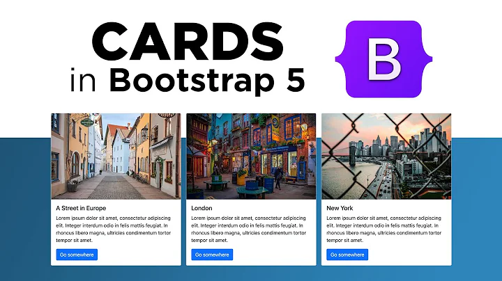 RESPONSIVE Bootstrap 5 Cards