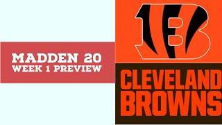 2020 Week 2  Preview - Cincinnati Bengals vs Cleveland Browns Full Game - Simulation Nation