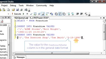 Enter data into a new database table: SQL Training by SQLSteps