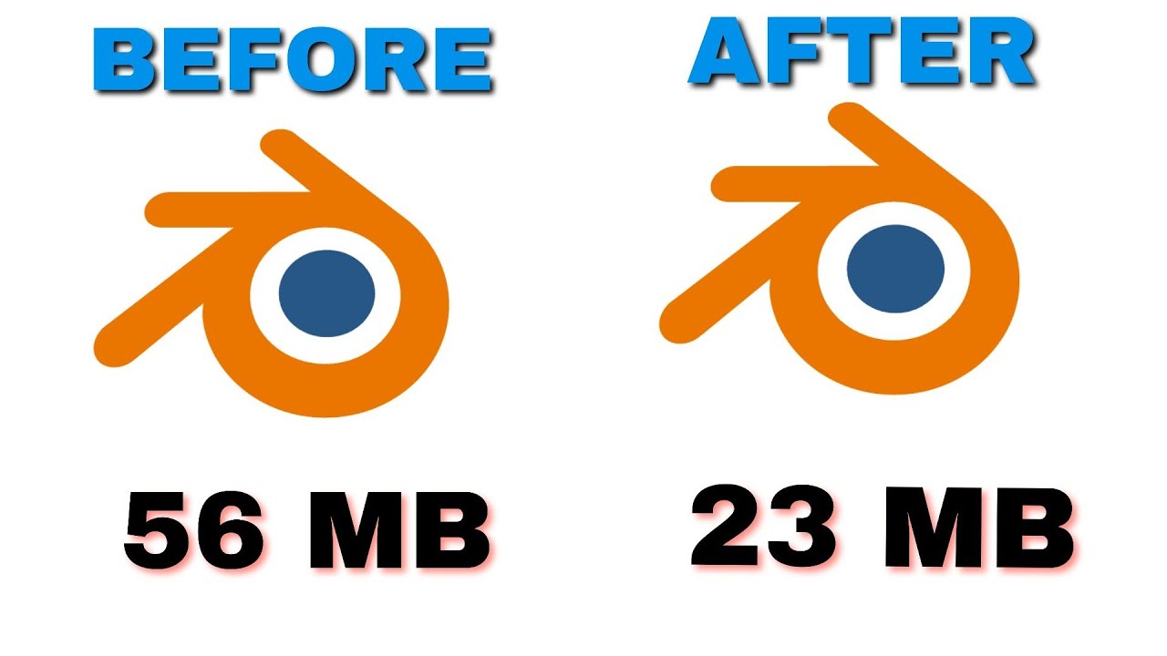 COMPRESS BLENDER PROJECT FILE SIZE IN ONE MINUTE REDUCE SIZE BY HALF