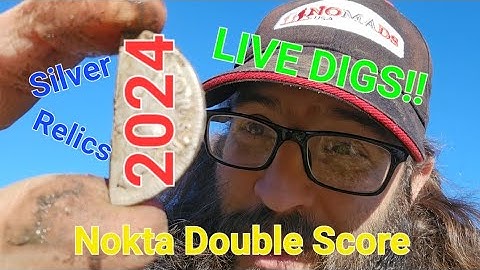 First hunt of 2024, Big cut Silver with the Nokta Double Score. Live digs!