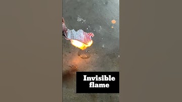 Invisible fire trick | #shorts | Blue Fire in dark | simple science experiment | Tiyan Tech