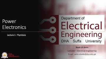 EE313 Power Electronics Lecture#1 (Thyristors-I)