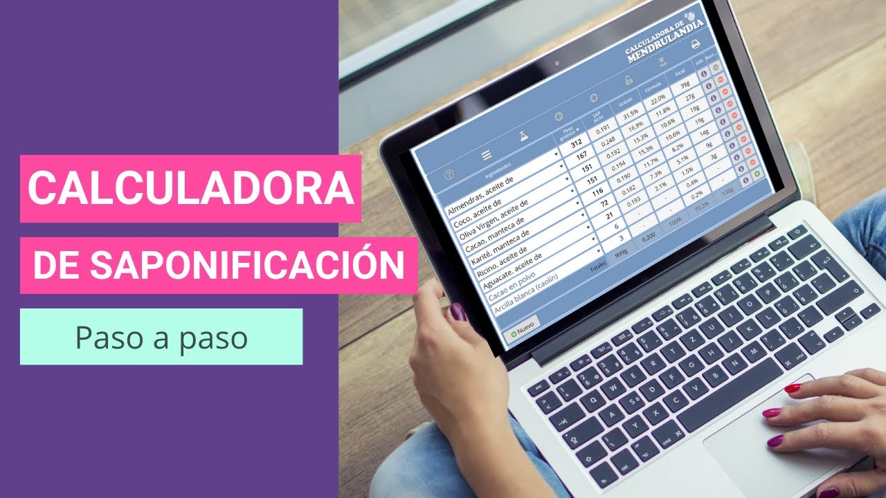 Cómo usar la calculadora de saponificación de Mendrulandia | Sanae