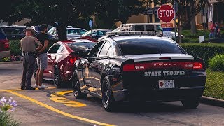 Mustang SENDS IT for the Boys and gets ARRESTED! - Houston Coffee and Cars June 2018