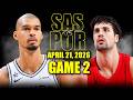 San Antonio Spurs vs Portland Trail Blazers Full Game 2 Highlights - April 21, 2026 | NBA Playoffs