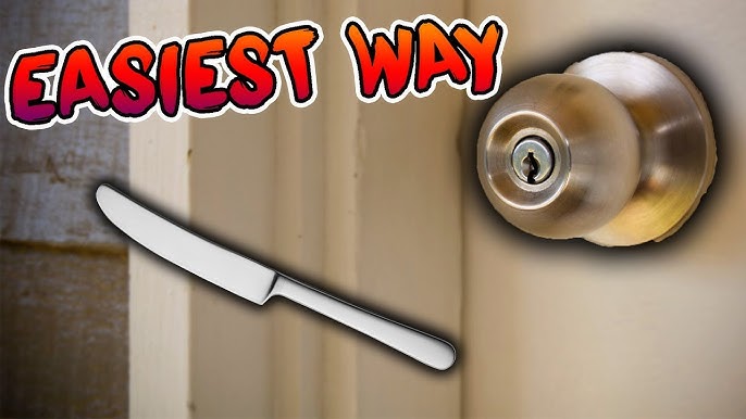 How To Open A Bedroom Door Without A Key Youtube